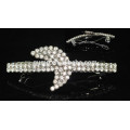 Kundenspezifische Mädchen-glänzende Rhinestone Hairgrip Kristall-Barrette